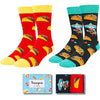 Taco Tuesday, Men's Taco Socks, Anniversary Gift for Him, Taco Lover Gift, Funny Food Socks, Novelty Taco Gifts for Dad, Funny Taco Socks for Taco Lovers