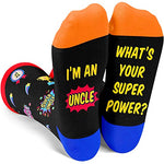 Great Best Uncle Gifts from Niece Nephew, Uncle Birthday Gifts, Fathers Day Gift for Uncle, Men Fluffy Socks, Cool Uncle Awesome Uncle Gifts, Novelty Silly Socks for Men