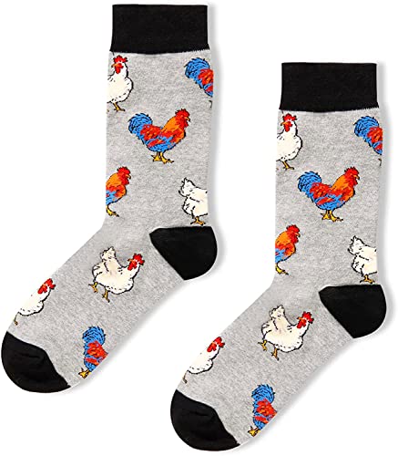 Funny Chicken Gifts for Men, Gifts for Him, Guys Who Love Chicken, Cute Men's Chicken Socks
