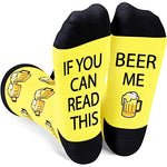 Beer Lover Gift Unique Beer Socks Funny Beer Gift for Men , Ideal Gifts for Beer Lovers and Drinkers