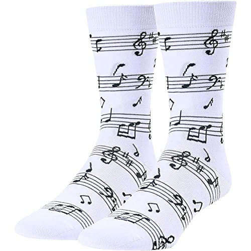 Novelty Music Gifts Music Themed Gifts Music Note Socks Men Women Teens, Music Note Gifts for Music Lovers, Gifts for Musicians Music Teacher