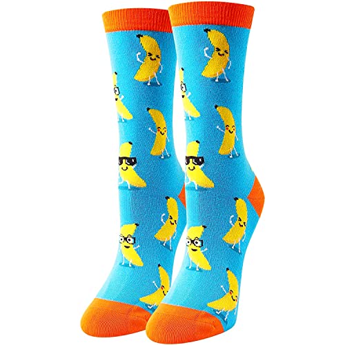 Women's Fun Cute Banana Socks Gifts for Banana Lovers