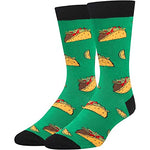 Men's Food Socks, Taco Socks, Mexican Theme Socks, Taco Gifts, Taco Lover Presents, Gifts For Young Men, Fast Food Lover Socks, Taco Tuesday, Mexican Theme Socks