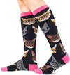 Women's Knee High Knit Thick Cat Socks Gifts For Pet Lovers