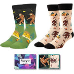 Men's Novelty Funny Bigfoot Socks Space Gifts-2 Pack