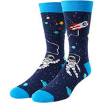 Men's Novelty Cute Astronaut Socks Space Gifts