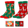 Men's Crazy Funny Christmas Socks Gifts-2 Pack