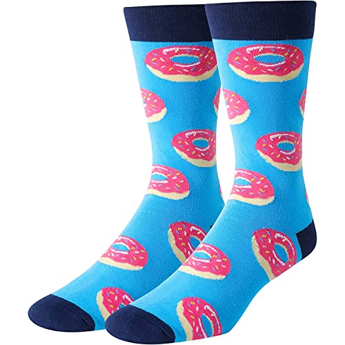 Men's Donut Socks, Donut Lover Gift, Funny Food Socks, Novelty Donut Gifts, Gift Ideas for Men, Funny Donut Socks for Donut Lovers, Father's Day Gifts