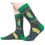 Novelty Pickle Gifts for Men, Anniversary Gift for Him, Funny Food Socks, Men's Pickle Socks, Gift for Dad, Funny Pickle Socks for Pickle Lovers
