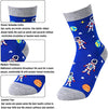 Funny Astronaut Socks for Boys, Novelty Astronaut Gifts For Astronaut Lovers, Children's Day Gift For Your Son, Gift For Brother, Funny Astronaut Socks for Kids, Gift for 4-7 Years Old Boys
