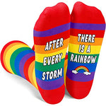 Women's Novelty Crazy Rainbow Socks Lesbian Couple Gifts