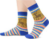 5 Pairs Women Wool Socks, Warm Cabin Nordic Socks, Vintage Socks, Thick Knit Cozy Winter Socks for Women Gifts