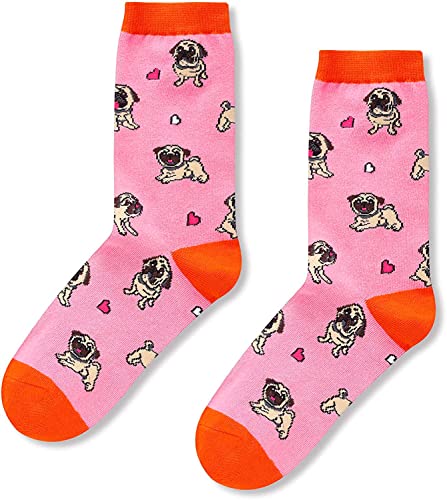 Unique Pug Gifts for Women Silly & Fun Pug Socks Novelty Pug Gifts for Moms