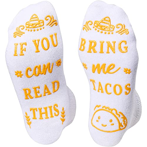 Women's Taco Socks, Mexican Theme Socks, Taco Gifts, Taco Lover Presents, Gifts For Women Who Have Everything, Ladies Socks, Taco Tuesday, Food Socks